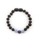 Amber teething bracelet - Gemstone - aquamarine gemstone
